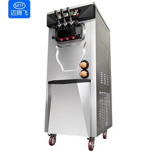 Máy Làm Kem Cuộn Mềm 3 Hương Máy Làm Kem Máy Làm Đồ Ăn Vặt Khác Máy Làm Kem Cứng Phục Vụ Mềm Thương Mại - Product Image 1