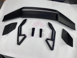 Pour <span class=keywords><strong>Lamborghini</strong></span> Huracan Lp610 LP580 EVO, mise à niveau style STO, aileron arrière en fibre de carbone sèche, kit carrosserie, barres avant, barres arrière - Product Image 2