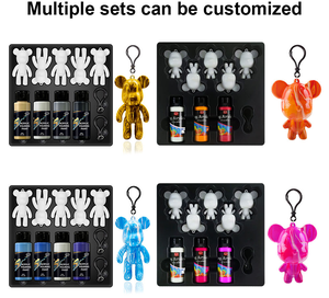Kky Hete Verkoop Acrylverf Kit Vloeibare Vloeistof Gieten Diy Beer Voorgemengde Acryl Neon Verf - Product Image 3