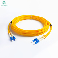 Simplex LC konektor kepala ganda Kamera Cctv, kabel Patch inti sederhana Mode tunggal kabel serat optik Jumper Internet