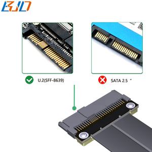 90度SFF-8639 U.2连接器至2280 <span class=keywords><strong>M</strong></span>.2 NGFF Key-<span class=keywords><strong>M</strong></span> NVME适配器卡 + 延长线10厘米20厘米30厘米50厘米 - Product Image 2