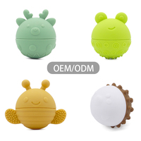 Jouet de dentition pour bébé de qualité alimentaire personnalisé, jouet d'apprentissage Montessori en silicone, jouets sensoriels pour l'autisme