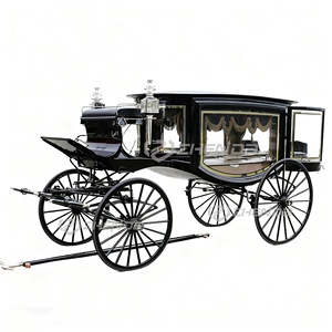 Black Trailer High-quality Electric Retro Funeral Car/electric Classic Hearse Nigeria Hot Sale - Product Image 1