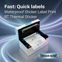 Imprimante d'étiquettes thermiques haute vitesse avec connectivité USB et Wi-Fi, impression d'autocollants thermiques, commande d'impression ESC/POS, utilisation de papier thermique en stock
