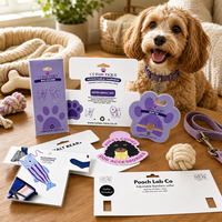 Individuelle Haustier-Einzelhandels-Headerkarte, Bedruckte Hängekarte mit Loch für kleine Hundebedarfsgeschäfte zur Regalpräsentation