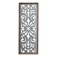 Décor de ferme fait à la main personnalisé en bois Rectangle cadre rustique luxe sculpture bois Design tenture murale Art décoration intérieure