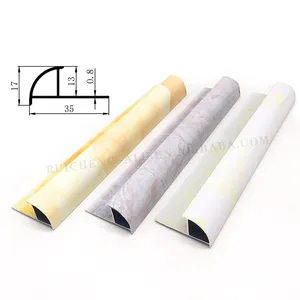 Ceramic Border Tile Trim Profile Marble Color Wall Corner Edge Protection With Puncheing Hole