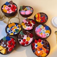 Vente chaude OEM Bougies parfumées originales en coquille de noix de coco du Brésil pour cadeaux, décoration de la maison et desserts