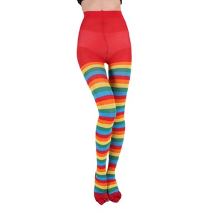 Calcetines de tubo a rayas para mujer, accesorio para disfraz de Halloween, regalo de Navidad, calcetín transparente LBB893 - Product Image 5
