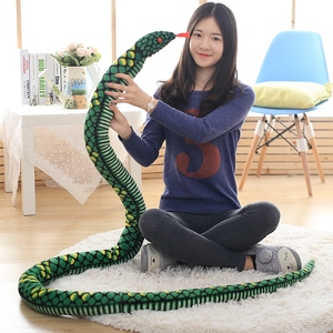 Peluche Gigante de 280 cm, <span class=keywords><strong>Serpiente</strong></span> <span class=keywords><strong>Boa</strong></span> Constrictor Realista, Peluche Corto con Relleno de Algodón PP, Juguete de Peluche con Ojos, Regalo Unisex - Product Image 6