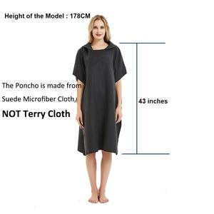 Custom Microfiber and 100% Cotton <b>Adult</b> Surf Poncho <b>Hooded</b> <b>Towel</b> Poncho <b>Towel</b> Surfing Poncho with logo Custom Print - Product Image 5