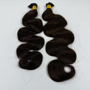 Pephair Popular Indian Pepper Cabello Humano Naturalmente Teñido en Paquetes Súper Doblemente Estirados con Onda Corporal - Product Image 1