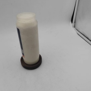 Candela di preghiera bianca di 9 giorni in vaso di plastica memoria candela tomba e candele funebri per la veglia commemorativa religiosa e di emergenza - Product Image 6