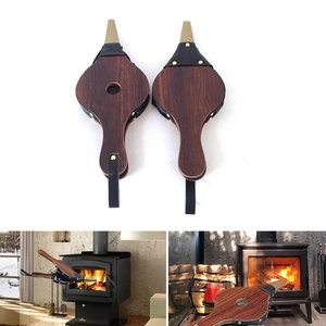 Souffler — cloche <span class=keywords><strong>de</strong></span> <span class=keywords><strong>feu</strong></span> en <span class=keywords><strong>bois</strong></span> et cuir, antique, montante - Product Image 4