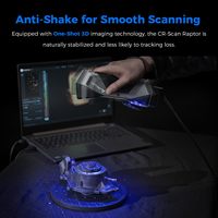 Escáner 3D Creality Raptor de Grado Metrológico con Precisión de 0.02 mm, 7 Láseres Azules y Antivibración para Proyectos Automotrices e Ingeniería