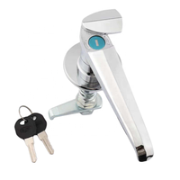 Cerradura de Manija de Aleación de Zinc XD MS306-1A-1, Cerradura de Varilla Larga para Puerta de Gabinete de Equipo Industrial con Llave, Montaje en Rack, Cerradura para Gabinete Rittal