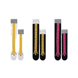 Calzini di coscia e piedi di pollo 100% cotone antibatterico Anti-Slip primavera ODM di colore personalizzato - Product Image 1
