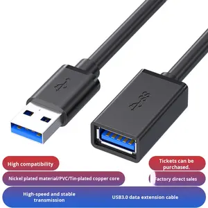 包头USB <span class=keywords><strong>3</strong></span>.0延长线公对母连接电脑u盘鼠标摄像头高速数据传输USB电缆 - Product Image 6