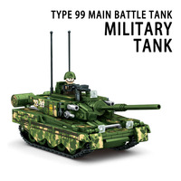 Modelo de Tanque Militar Tipo 99, Juguete Educativo de Construcción con Bloques de ABS para Armar, Unisex, para Niños y Adolescentes