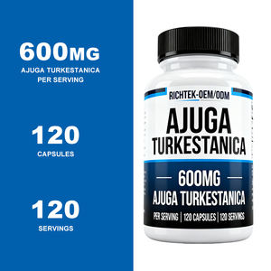 Suplementos a granel Oem personalizado Crecimiento muscular Suplemento dietético Planta pura Ajuga Turkestanica Extracto Turkesterona Cápsulas - Product Image 3