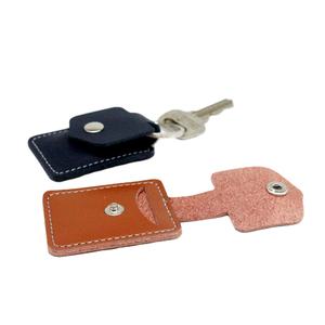 定制品牌标志锌合金皮革凹版印花便携式钥匙扣汽车钥匙扣新品促销卡宾中国 - Product Image 1