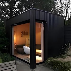 Sauna cuadrada al aire libre personalizada de espectro completo de madera infrarroja para uso doméstico moderno y relajante al por mayor - Product Image 3