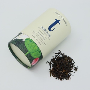 Wholesale Custom Eco-Friendly 4C Printing High-End Luxury Kraft <b>Paper</b> Cylinder Slotted Gift Box Coffee Tea Packaging Logo - Product Image 3