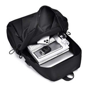 Men's <b>Backpack</b> Gray 16-Inch Laptop Capacity Everyday Use Minimalist Design Street Style College Student School Bag - Product Image 3