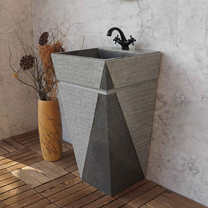 <span class=keywords><strong>Lavabo</strong></span> a Colonna in Pietra da Esterno Lavandino da Giardino in Pietra per <span class=keywords><strong>Bagno</strong></span> Lavello in Granito da Fattoria Vaso Verticale per Hotel <span class=keywords><strong>Lavabo</strong></span> in Pietra da Esterno - Product Image 2