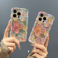 Coque de téléphone fleur mignonne de luxe pour iphone 15 Pro Max 14 13 12 11 couverture
