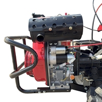 Cultivateur agricole multifonctionnel à démarrage électrique diesel 4WD 186F