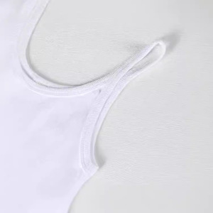 Gilet d'été pour <span class=keywords><strong>femme</strong></span> avec bretelles et gilets européens et américains, gilets fins avec nombril exposé, hauts en soie de lait - Product Image 4