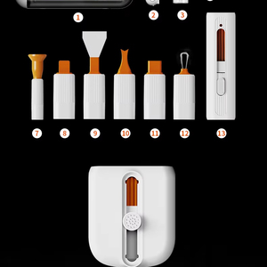 Kit de Limpieza de Teclado 24 en 1, Limpiador de Portátiles, Herramienta de Limpieza de Pantalla de Ordenador, Kit de Limpieza de Electrónicos para Pantalla de Ordenador y Teléfono - Product Image 2