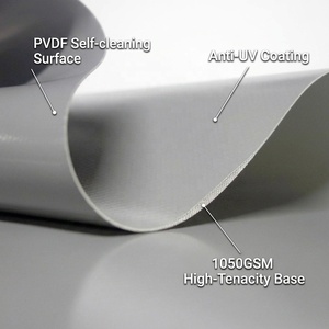 Bâche en PVC de qualité supérieure, très résistante, 680 GSM, imperméable, <span class=keywords><strong>pour</strong></span> bateaux gonflables, châteaux gonflables, anti-UV <span class=keywords><strong>pour</strong></span> filles - Product Image 4
