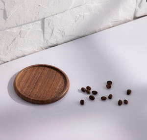 Juego de Posavasos Retro de Madera de Acacia y Nogal, Suministro de Fábrica LOMATO, Posavasos de Madera con Diseño de Cerveza, Grabado con Logotipo, Ecológico - Product Image 3