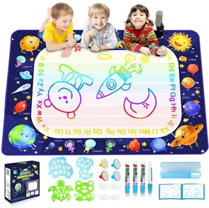 Grappig Diy Educatief Speelgoed Glowing Magic Schilderen Grote Aqua Water Drawing Doodle Mat Voor Kids