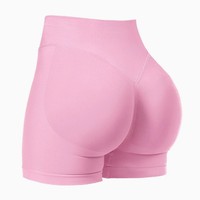 Shorts de compression sans couture en polyamide taille haute pour femme, effet galbant fessier, confort de course assuré, disponibles du S au XL