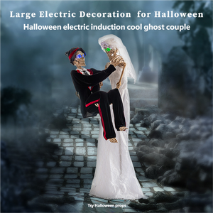 Gran Adorno Eléctrico <span class=keywords><strong>de</strong></span> Esqueleto <span class=keywords><strong>de</strong></span> Novia Animado con Control <span class=keywords><strong>de</strong></span> Sonido para Parque <span class=keywords><strong>de</strong></span> Atracciones <span class=keywords><strong>de</strong></span> <span class=keywords><strong>Halloween</strong></span> y Casa Embrujada - Product Image 4