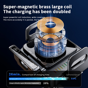 Support de <span class=keywords><strong>chargeur</strong></span> de voiture sans fil rapide 15W avec charge filaire super rapide 66W pour téléphones pliables – <span class=keywords><strong>Chargeur</strong></span> de voiture sans fil - Product Image 3