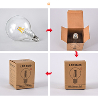 220V E27 Standard LED Edison Ampoules G80 G95 G125 Globe Ampoule 2200K 2700K 4000K 6000K pour Lumières De Noël Résidentielles
