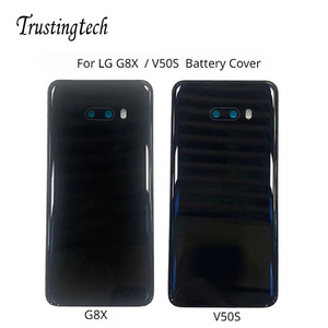 Lankashin Portafoglio Custodia In Vera Pelle Per LG Wing 5G - Copertina Con Slot Carte (Rosso - 2