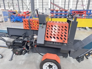 Fendeuse de bois mobile à moteur essence 15 CV avec scie à chaîne, diamètre de coupe max. 400 mm, machine à couper et fendre le bois de chauffage - Product Image 5