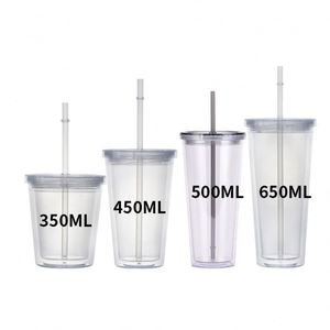 Wholesale Clear Water <b>Cup</b> PlasticBubble <b>Tea</b> <b>Cup</b> <b>Large</b> Capacity Promotional Custom Water <b>Cup</b> for Event - Product Image 5