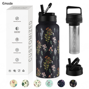 Gobelet isolé 2 en 1 de 18oz avec couvercle en paille Emode Classic Design - Product Image 6