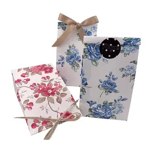 Floral Paper Bags Gift Bags Flower Party Custom Packaging Cookie for Favors