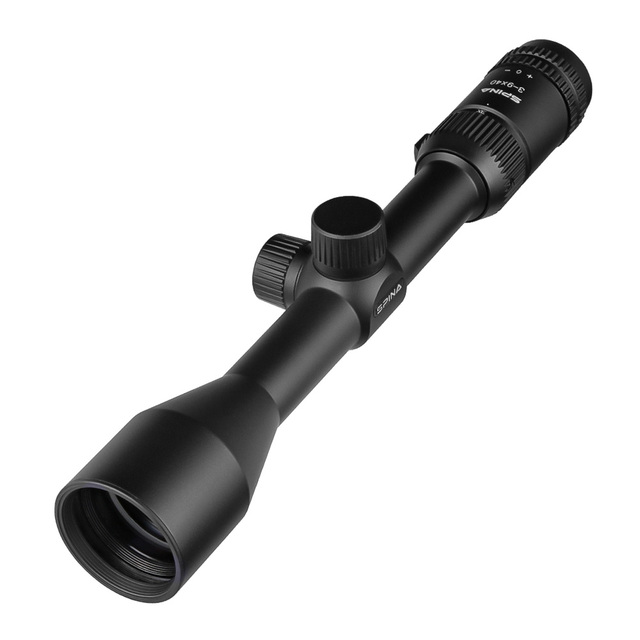 SPINA OPTICS 3-9x40 Optical Scopes 1 Inch Reticle 1/4 Adjust Abjective Parallax Setting for Hunting