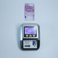 Détecteur de monnaie portable universel en plastique de petite taille avec écran LED, vitesse de 600 billets/min, batterie au lithium pour les devises en dollars