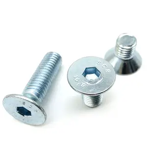 Din7991/ISO10642 Hex socket flat head cap screws Class 8.8, class 10.9