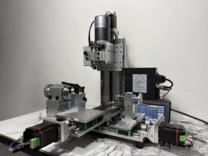 เครื่องกลึงซีเอ็นซีขนาดเล็กสำหรับใช้ในบ้าน พร้อมมอเตอร์เซอร์โวในตัว รองรับการประกอบด้วยมือ งานกลึงละเอียด งานกัด และงานเจาะ แบบมัลติฟังก์ชั่น - Product Image 5