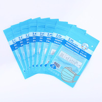 Sacs Ziplock en PE à trois soudures latérales pour masques chirurgicaux jetables pour enfants, personnalisables en gros